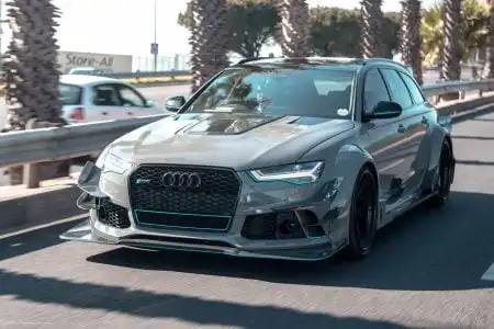 Nardo Gray Audi RS6 Avant – ADV.1 Wheels – Wallpaper