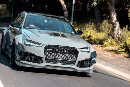 Nardo Gray Audi RS6 Avant – ADV.1 Wheels – Wallpaper