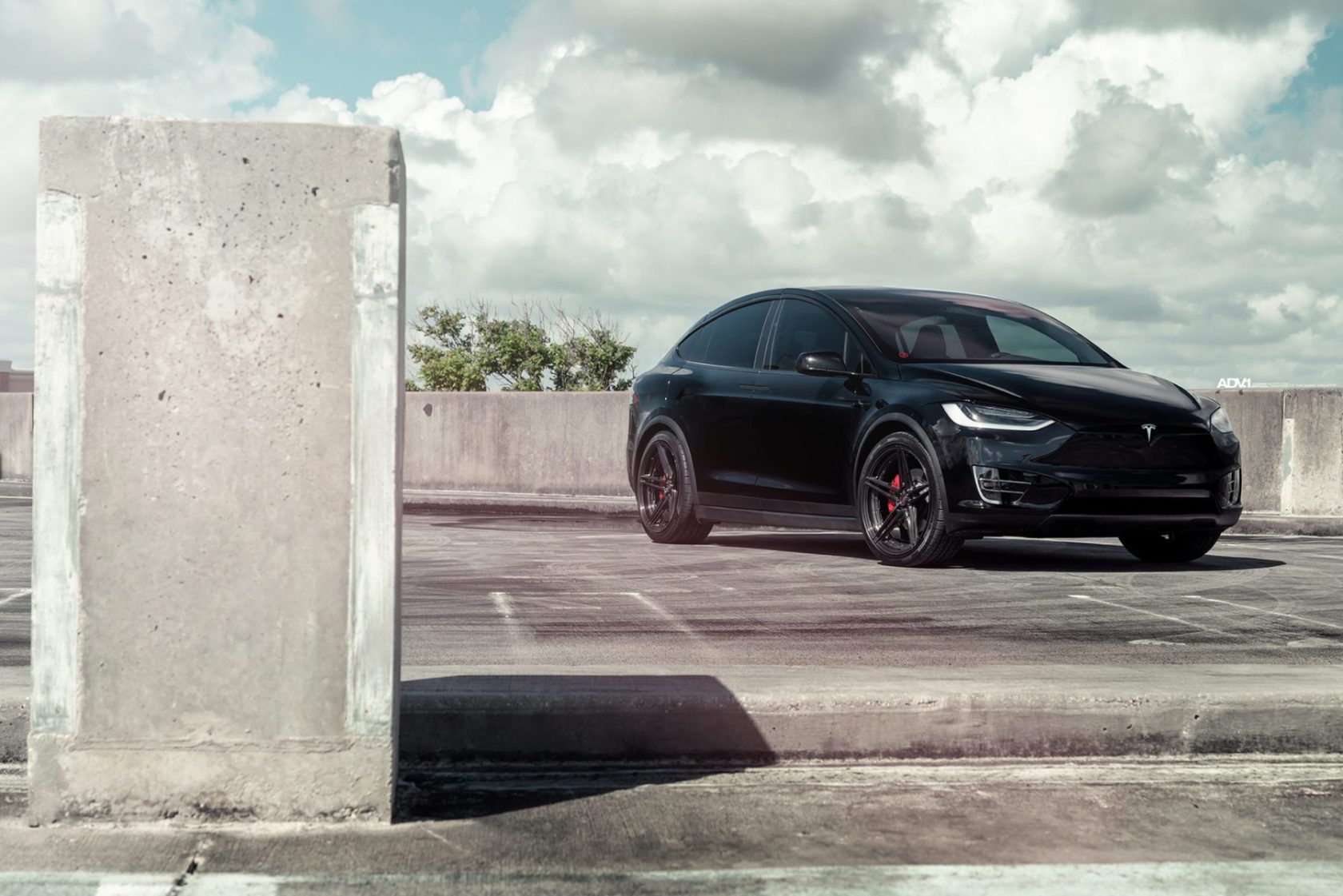 Solid Black Tesla Model X Upgraded With ADV.1 Wheels - My Car Portal