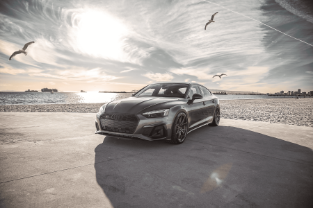 Audi S5 Rocking Vorsteiner VPX-101 Wheels in Liquid Smoke