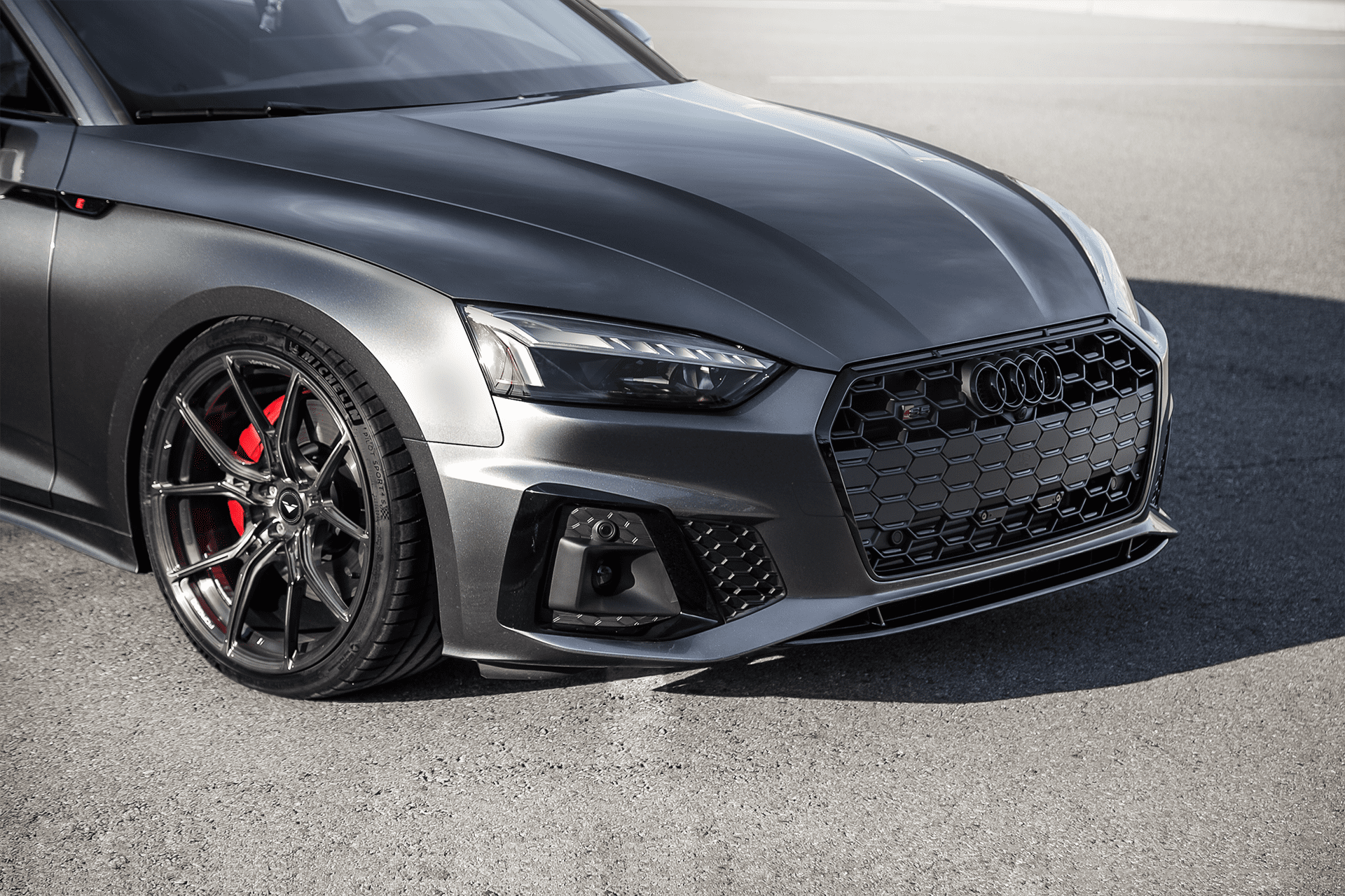 Daytona Gray Pearl Audi S5 Rocking Vorsteiner VPX 101 Wheels In Liquid 