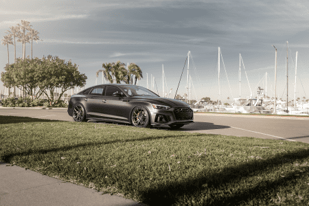 Audi S5 Rocking Vorsteiner VPX-101 Wheels in Liquid Smoke