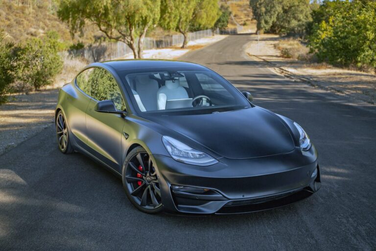 2020 Stealth Black Tesla Model 3 Performance – UP Exterior & Suspension Upgrades Image 15