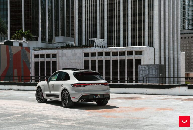 Chalk White Porsche Macan – Vossen Wheels Image 6