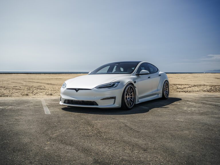 Unplugged Performance Satin White Tesla Model S S-APEX Build