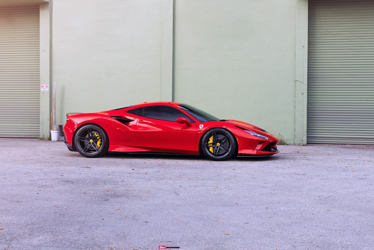 Rosso Rims Rosso Corsa Novitec Ferrari F8 Tributo on HRE P107SC Wheels - My Car Portal