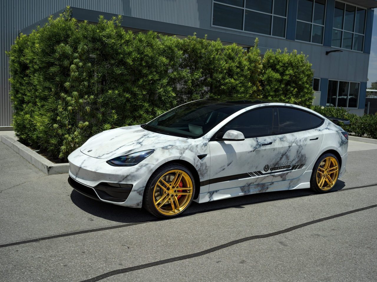 Tesla Model 3 Gets A Marble Wrap & Unplugged Performance UP-04 Forged ...