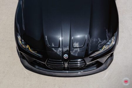 Black Sapphire Metallic BMW G80 M3 On Vossen LC3-01 Wheels In Brushed Dark Smoke Image 34