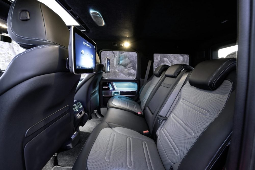Mercedes-Benz G580 backseat