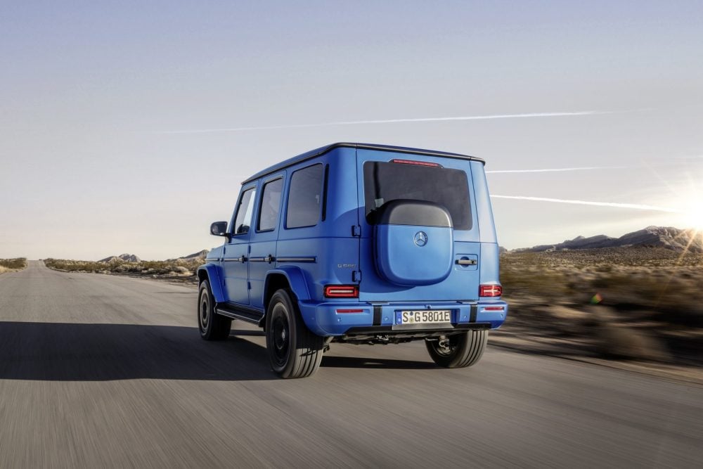 Mercedes-Benz G580 from the back