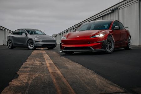 Red Rocket Tesla Model 3 Performance Highland and Model Y Juniper on UP-RW Road Warrior Wheel by Unplugged Performance 1920px (10)