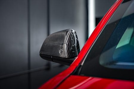 2024 Tesla Model 3 Gloss Carbon Fiber Aero Mirror Covers by Unplugged Performance 04