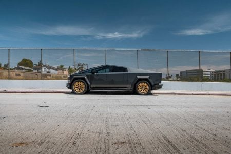 Magnesium Wrapped PPF Tesla Cybertruck UP Forged CYBRNOVA 24 Inch Satin Bronze Wheels UP INVINCIBLE steel body armor Unplugged Performance 12