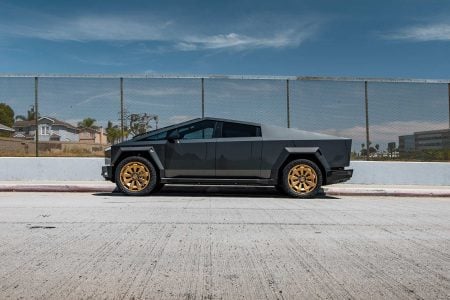Magnesium Wrapped PPF Tesla Cybertruck UP Forged CYBRNOVA 24 Inch Satin Bronze Wheels UP INVINCIBLE steel body armor Unplugged Performance 2(1)