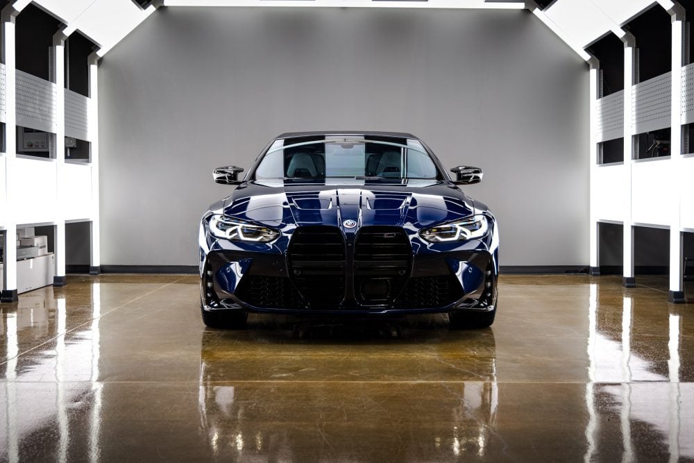 Portimao Blue Metallic BMW M4 Competition: Multi-Stage Paint Protection, XPEL PPF and Professional-Grade Ceramic Coating 11 Portimao Blue Metallic BMW G83 M4 Competition Multi Stage Paint Protection XPEL PPF and Professional Grade Ceramic Coating Image 9