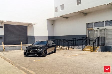 Designo Night Black Mercedes-AMG E63 S On Vossen HFX-1 Wheels Image 1