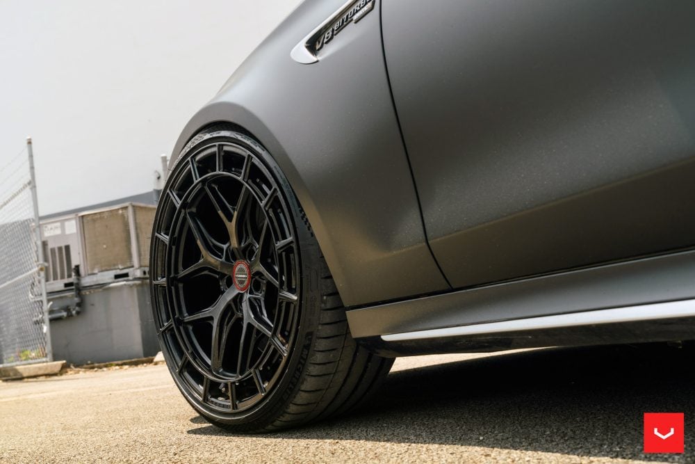 Designo Night Black Mercedes AMG E63 S On Vossen HFX 1 Wheels Image 12