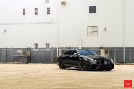 Designo Night Black Mercedes-AMG E63 S On Vossen HFX-1 Wheels Image 14