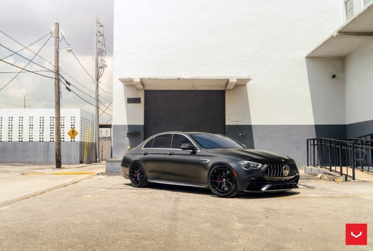 Designo Night Black Mercedes-AMG E63 S Rocking Vossen HFX-1 Wheels