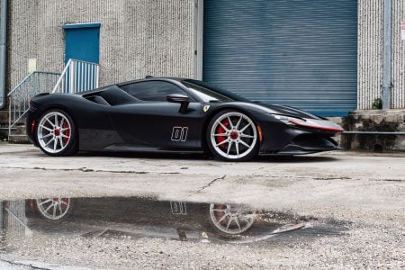 Ferrari SF90 Nero Assetto Fiorano on Novitec NF-10 Wheels In Brushed Clear Image 16