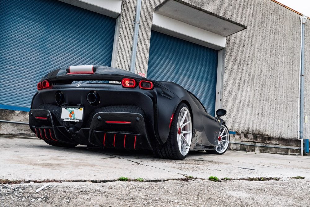 Ferrari SF90 Nero Assetto Fiorano on Novitec NF 10 Wheels In Brushed Clear Image 19