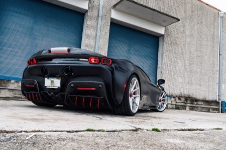Ferrari SF90 Nero Assetto Fiorano on Novitec NF-10 Wheels In Brushed Clear Image 19