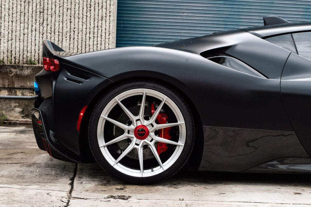 Ferrari SF90 Nero Assetto Fiorano on Novitec NF 10 Wheels In Brushed Clear Image 23