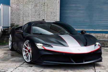 Ferrari SF90 Nero Assetto Fiorano on Novitec NF-10 Wheels In Brushed Clear Image 25