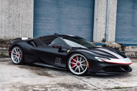 Ferrari SF90 Nero Assetto Fiorano on Novitec NF-10 Wheels In Brushed Clear Image 26