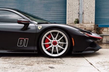 Ferrari SF90 Nero Assetto Fiorano on Novitec NF-10 Wheels In Brushed Clear Image 5