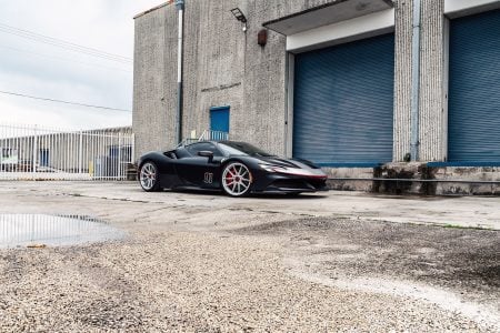 Ferrari SF90 Nero Assetto Fiorano on Novitec NF-10 Wheels In Brushed Clear Image 9