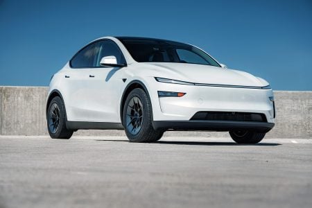 Tesla Model Y Juniper 18-Inch UP Forged UP-RW Wheel and BFGoodrich Elite Force Tire Package Unplugged Performance 3840 (10)