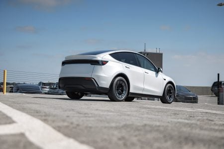 Tesla Model Y Juniper 18-Inch UP Forged UP-RW Wheel and BFGoodrich Elite Force Tire Package Unplugged Performance 3840 (12)