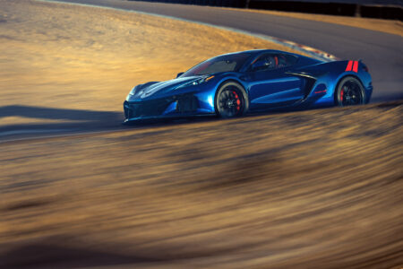 2027 Chevrolet Corvette Grand Sport – side view driving