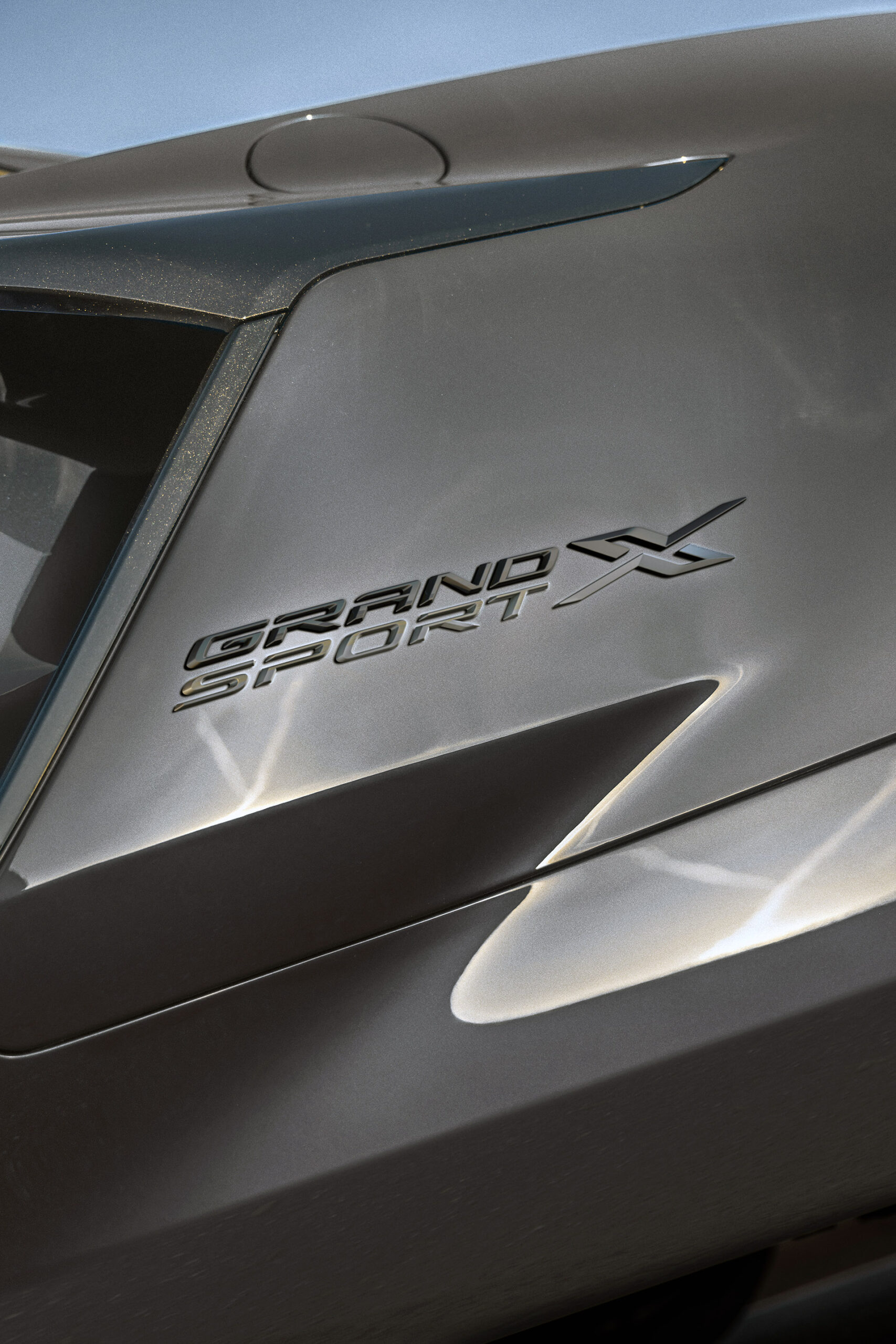 2027 Corvette Grand Sport and Grand Sport X: A New V8 Era for America's Sports Car 5 Close up view of the Grand Sport X badge