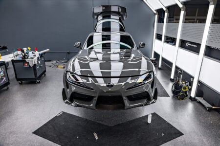 Gloss Dark Gray Toyota Supra A90 By Bulletproof Auto Spa Detailing & Paint Protection in Los Angeles California Image 22