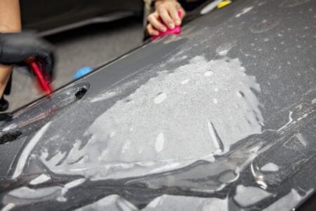 Gloss Dark Gray Toyota Supra A90 By Bulletproof Auto Spa Detailing & Paint Protection in Los Angeles California Image 3