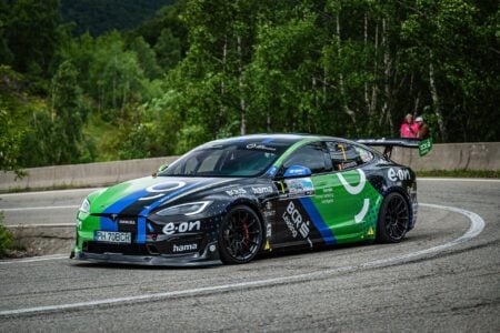 Unplugged Performance Tesla Model S Plaid Romanian Hill Climb Racing Image 11