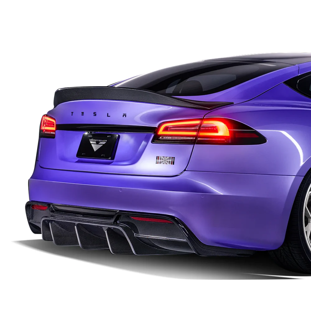Top 6 Best Performance Upgrades for the Tesla Model S Plaid in 2026 4 Tesla Model S Plaid - Vorsteiner VRS Aero Decklid Spoiler In Carbon Fiber Image 1