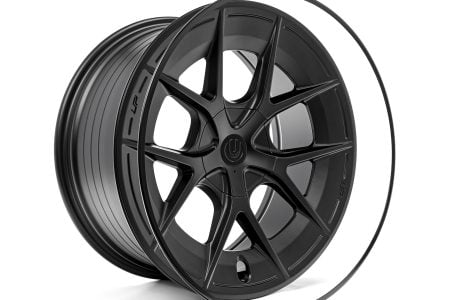 Unplugged Performance UP-RW FF with Curb Guard Ring option19 inch wheel in Satin Black for Tesla Model 3 Model Y Model S Model X