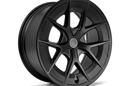 Unplugged Performance UP-RW FF without Curb Guard Ring 19 inch wheel in Satin Black for Tesla Model 3 Model Y Model S Model X