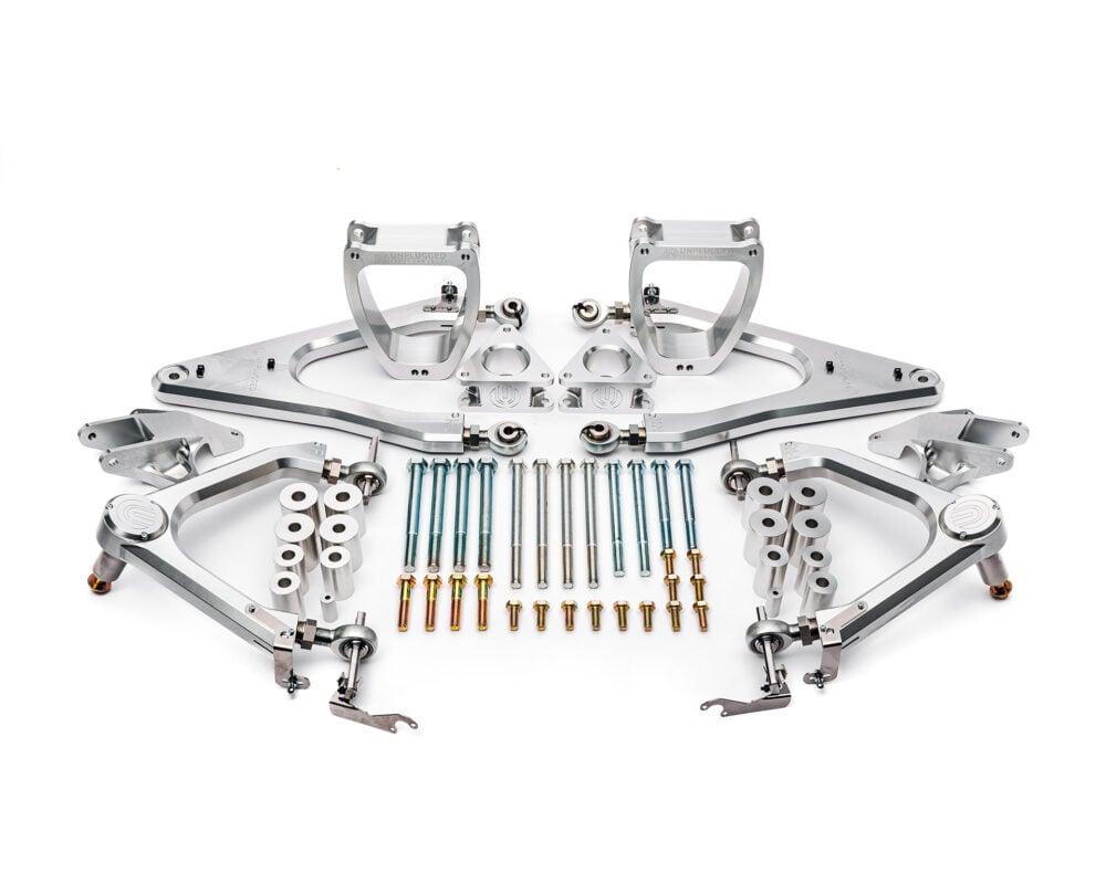 Unplugged Performance Finally Ships Its Cybertruck Lift Kit, and the Two-Year Wait Makes Sense 3 Unplugged Performance UP INVINCIBLE 2.5 Inch Lift Kit Tesla Cybertruck Complete Component Layout