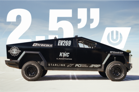 Unplugged-Performance-UP-INVINCIBLE-2-5-Inch-Lift-Kit-Tesla-Cybertruck-Hero-Side-Profile