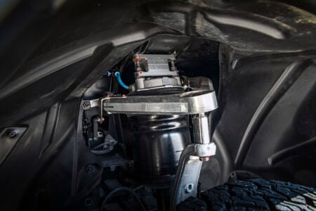 Unplugged Performance UP INVINCIBLE 2.5″ Lift Kit Tesla Cybertruck Installed Upper Control Arm