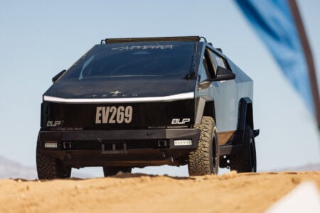 Unplugged-Performance-UP-INVINCIBLE-Tesla-Cybertruck-Mint-400-Front-Approach