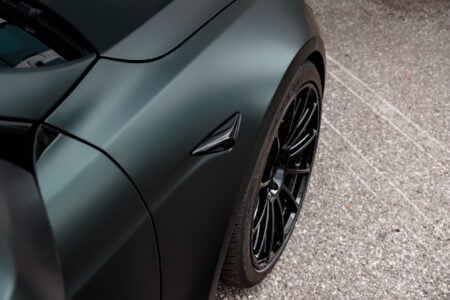 Matte Platinum Dark Sage 2026 Tesla Model S Plaid Wrap By Bulletproof Auto Spa Image 37